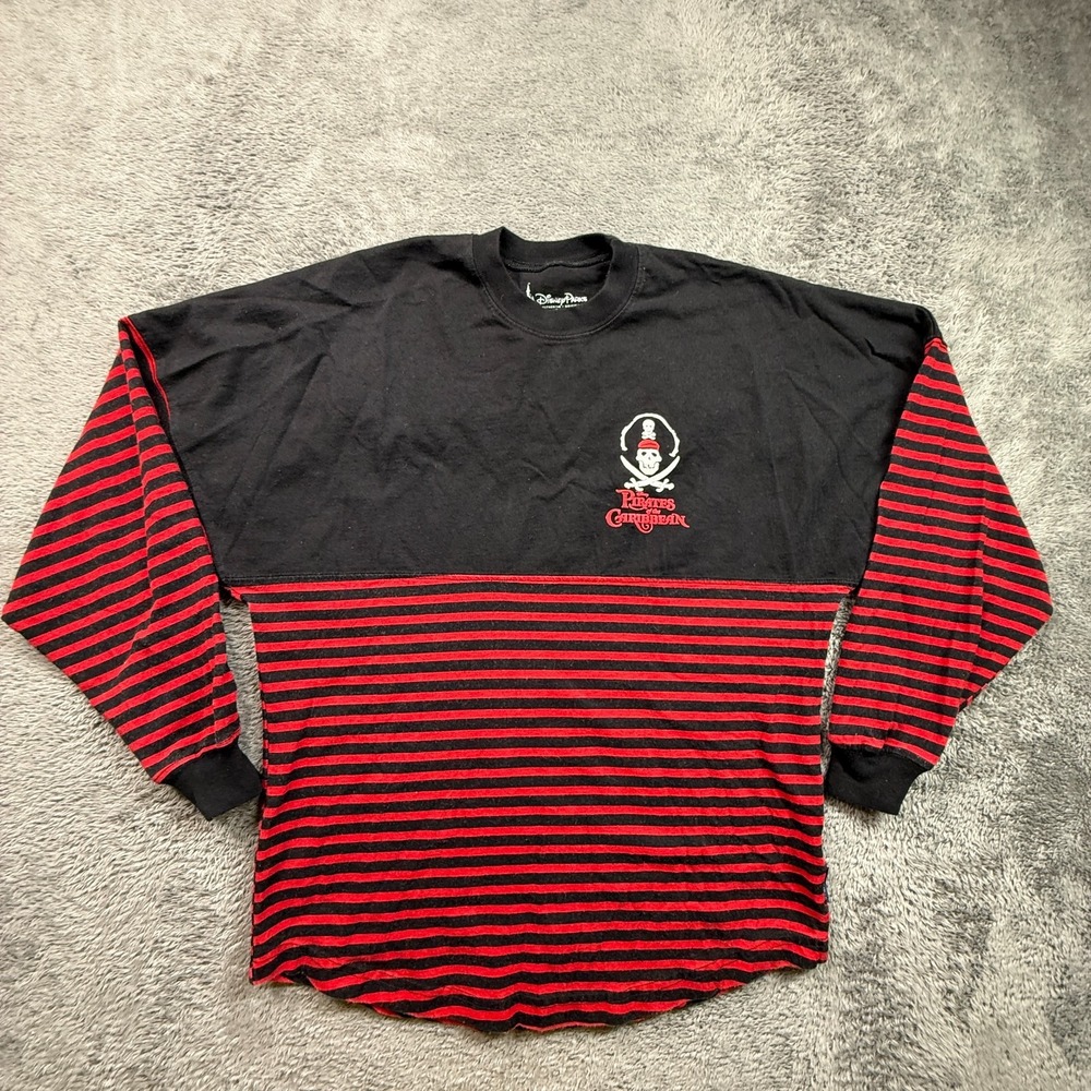 Disneyland Pirates Of The Caribbean Ride Spirit Jersey Size XS Made In USA Red